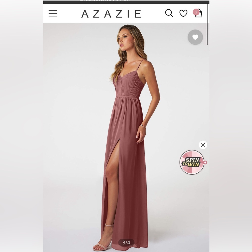 Azazie Desert Rose Bridesmaid Dress
